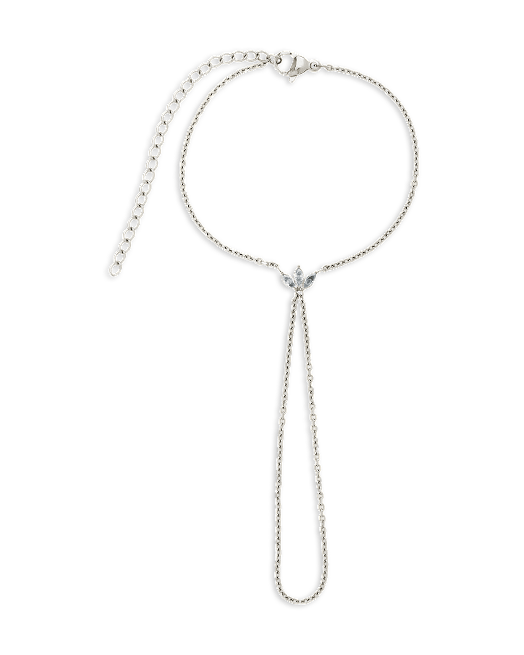 Amari Lotus CZ Hand Chain