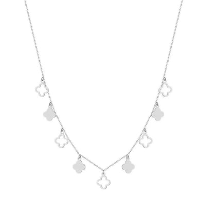 Clover Charm Necklace – Sterling Silver or Gold Plated