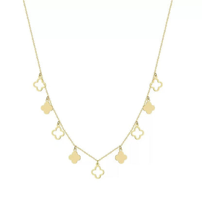 Clover Charm Necklace – Sterling Silver or Gold Plated