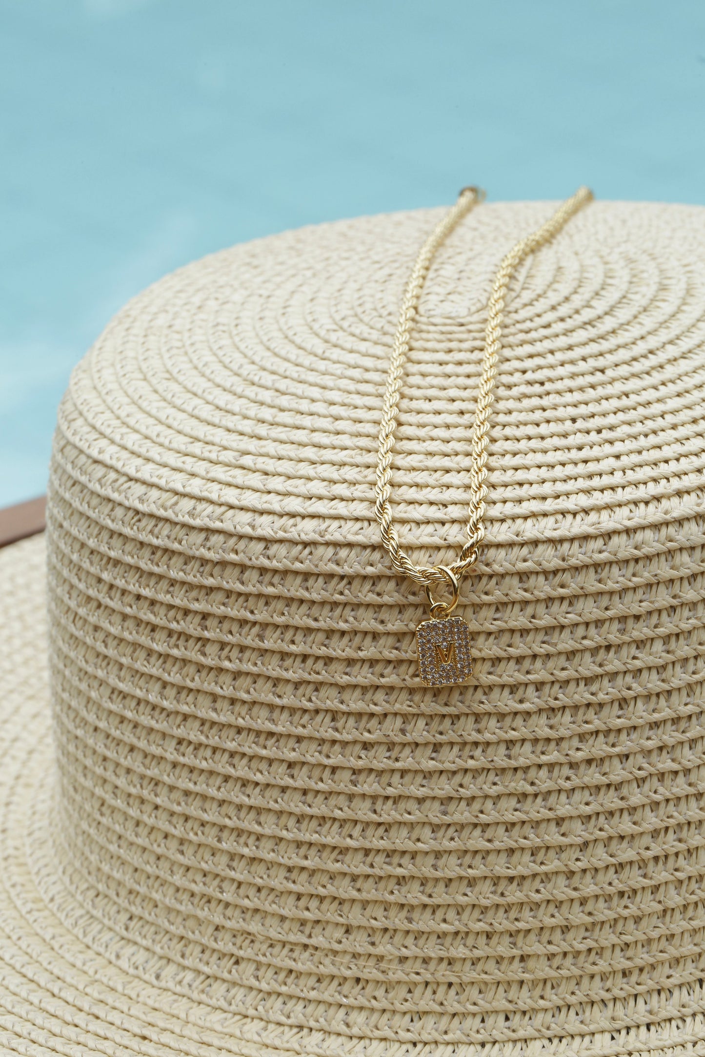 18k Gold Initial Necklace