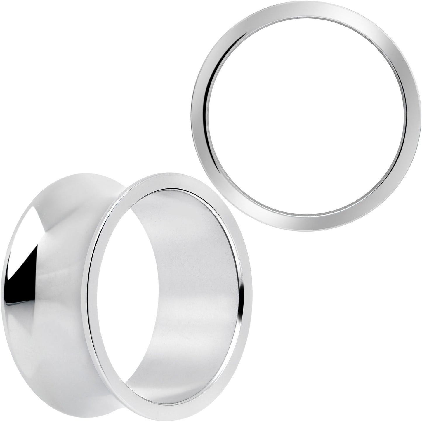 Hand Polished Thick Double Flare Tunnel Plug Set 6mm to 25mm