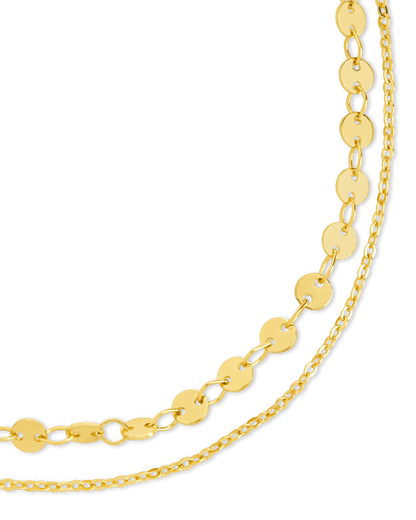 Eliana Layered Disc Chain Anklet
