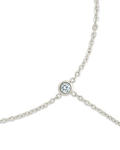 Sylvia CZ Chain Toe Anklet