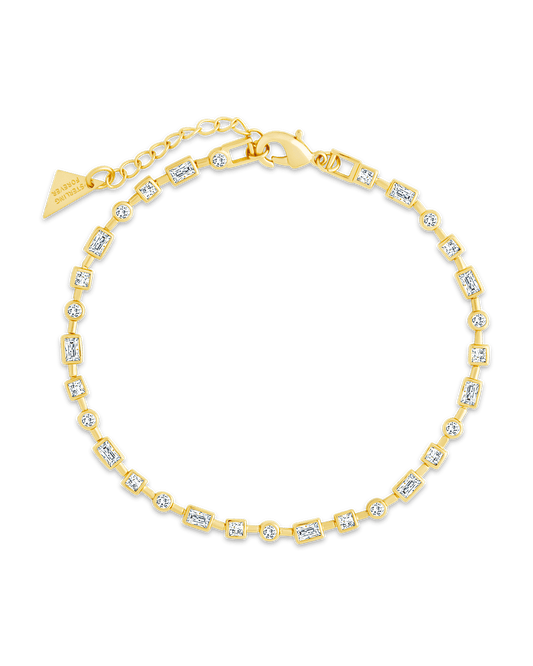 Camden CZ Staggered Tennis Bracelet