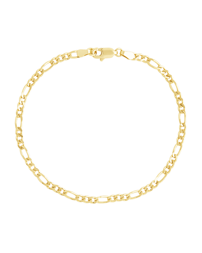 Sterling Silver Anne Dainty Figaro Chain Bracelet