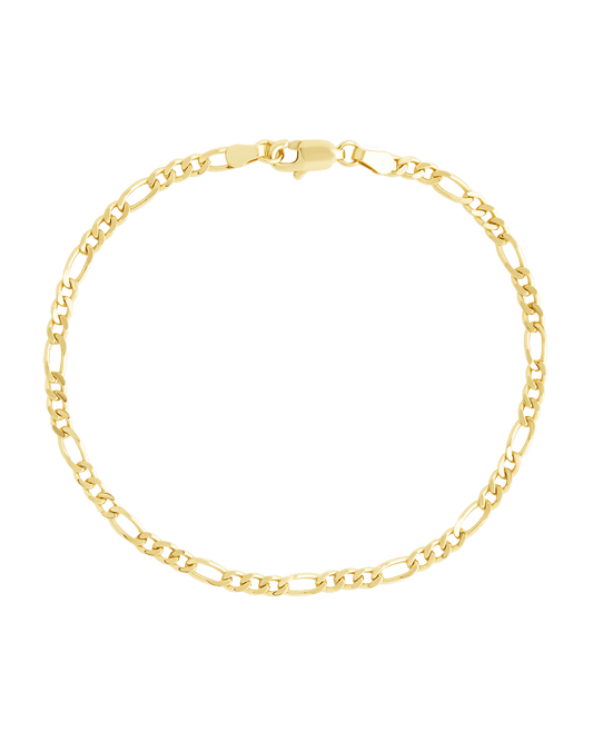 Sterling Silver Anne Dainty Figaro Chain Bracelet