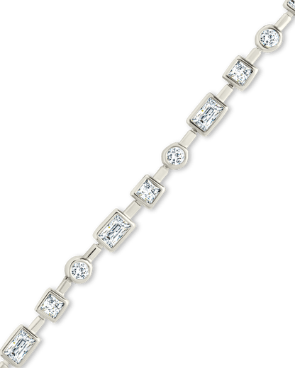 Camden CZ Staggered Tennis Bracelet