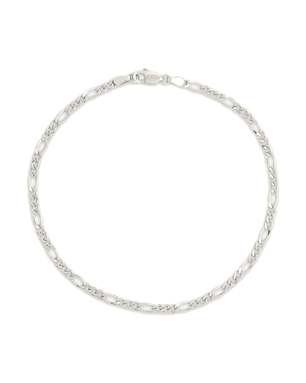 Sterling Silver Anne Dainty Figaro Chain Bracelet