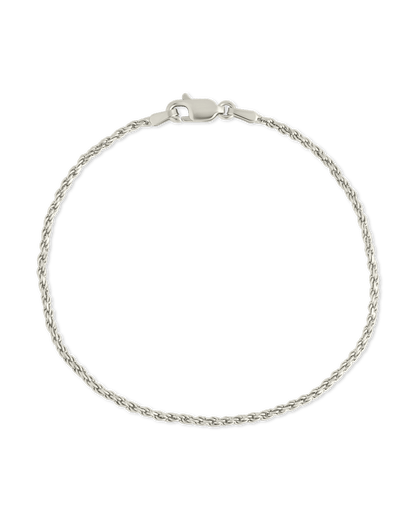 Sterling Silver Belen Dainty Rope Chain Bracelet