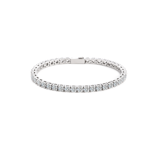 BG400W B.Tiff 4mm Tennis Bracelet