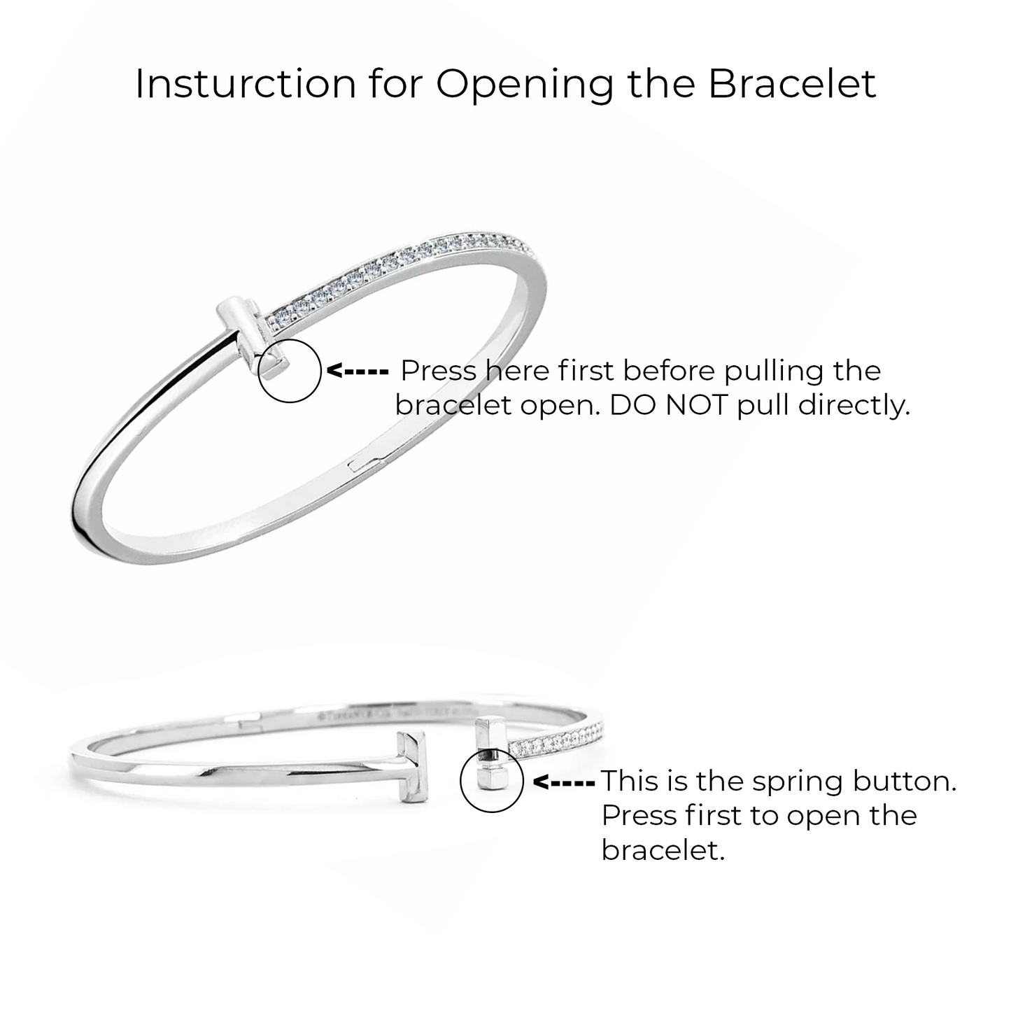 BG882RG B.Tiff Rose Gold Unisson Bangle Bracelet