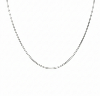 C002W B.Tiff Herringbone Chain Necklace/ 2mm