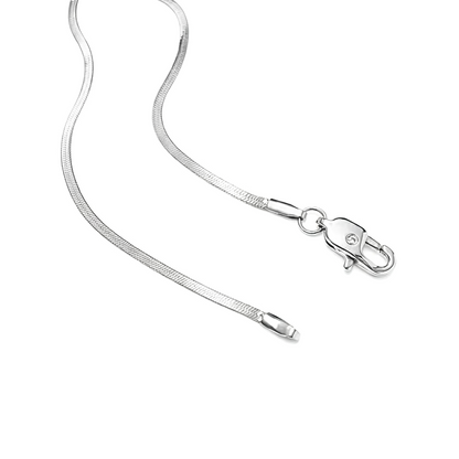 C002W B.Tiff Herringbone Chain Necklace/ 2mm