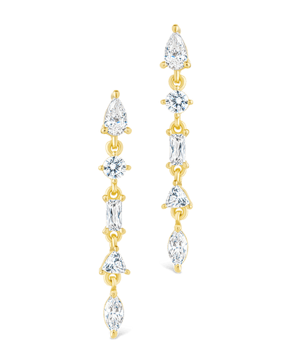 Sterling Silver Jacinda CZ Dangle Earrings