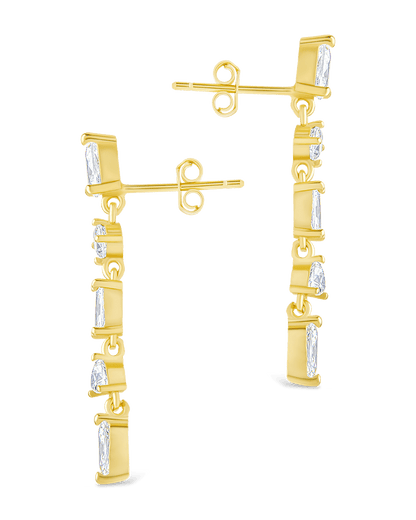 Sterling Silver Jacinda CZ Dangle Earrings