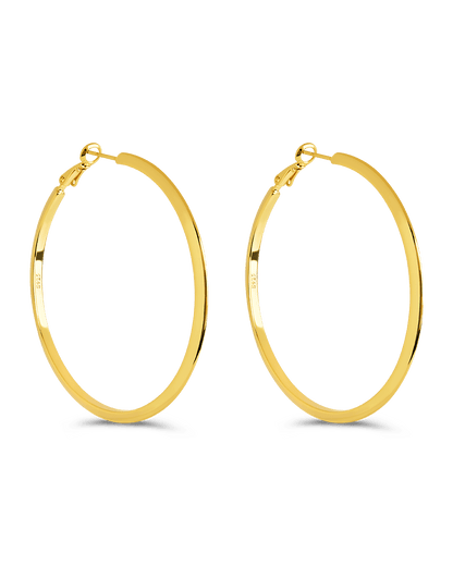 Leona Polished Hoop Earrings
