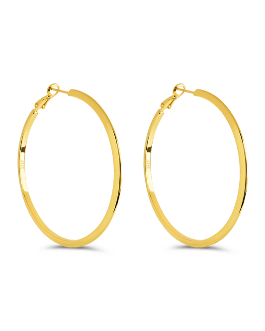 Leona Polished Hoop Earrings