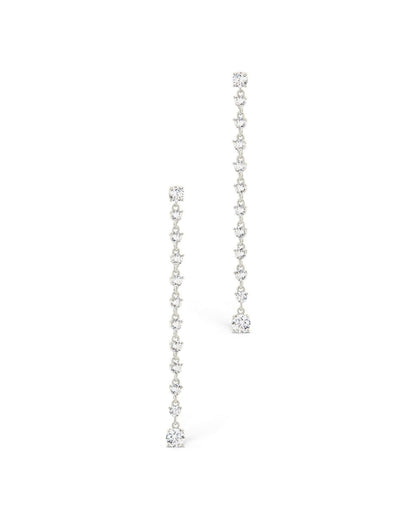 Layken CZ Stationed Stud Earrings