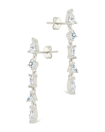 Sterling Silver Jacinda CZ Dangle Earrings