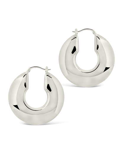 Paige Flat Tube Hoop Earrings