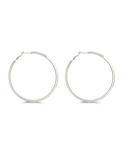 Leona Polished Hoop Earrings