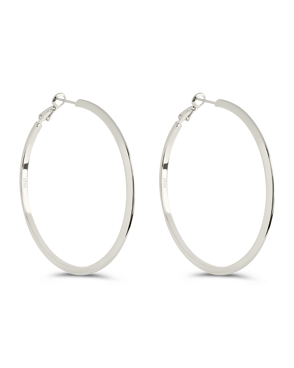 Leona Polished Hoop Earrings