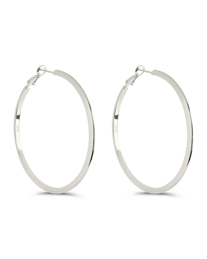 Leona Polished Hoop Earrings
