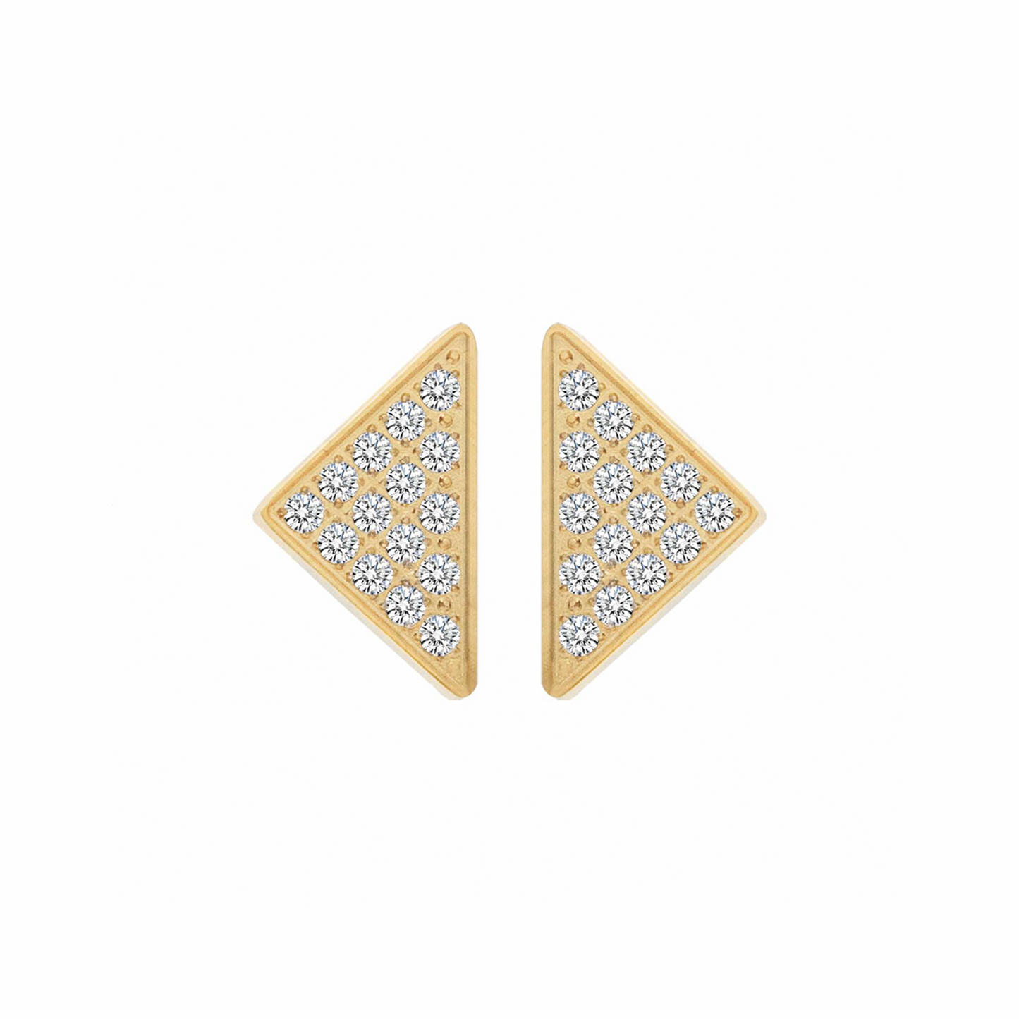 ER113GL B.Tiff Large Gold Pavé Supera Earrings