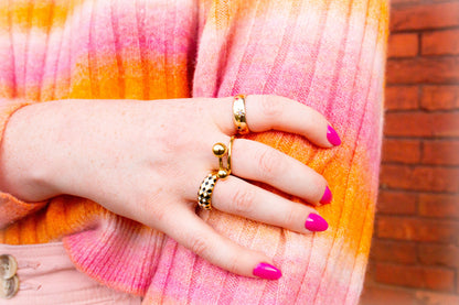 Chunky Heart Titanium Ring