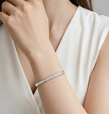 BG333W B.Tiff Eternity 25 Bangle Bracelet