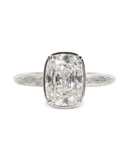 Sterling Silver Elongated Cushion Cocktail Ring 4ct & 8ct