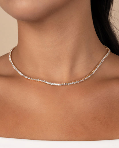 Cecil CZ Tennis Necklace