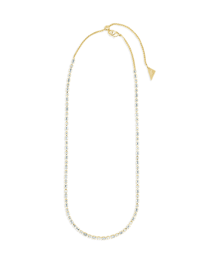Elongated Hexagon Cut Tennis Necklace