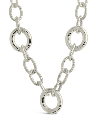 Carter Round Statement Link Necklace