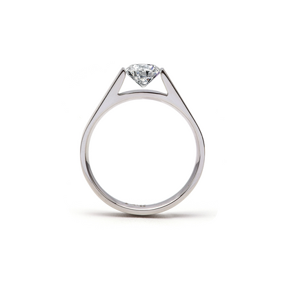 RG096W B.Tiff Tension .75 ct Round Solitaire Engagement Ring