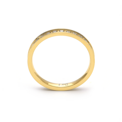 RG111G B.Tiff Gold Stacking .01 ct Eternity Ring [Thin Band]