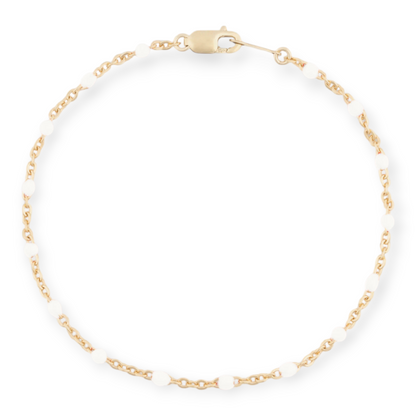 white daisy bracelet