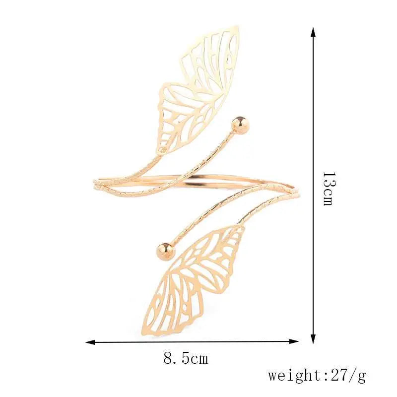 Gold Butterfly Arm Cuff