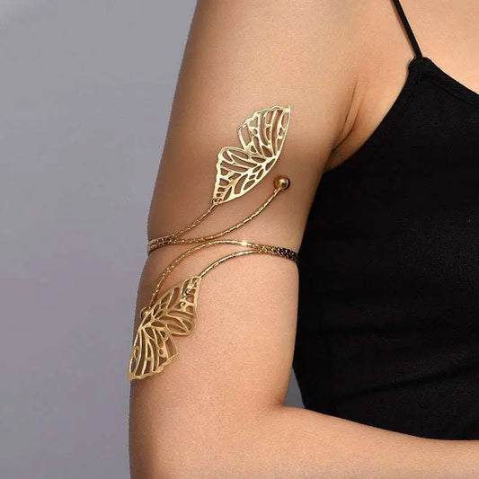 Gold Butterfly Arm Cuff