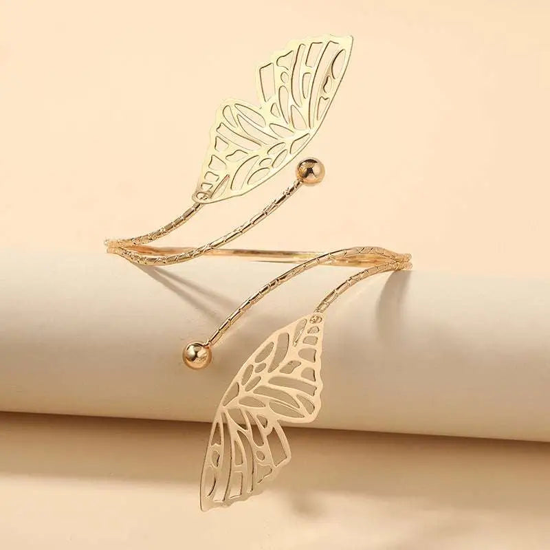 Gold Butterfly Arm Cuff