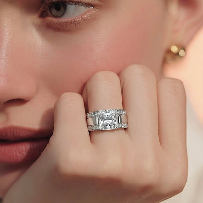 RG111W B.Tiff Stacking .01 ct Eternity Ring [Thin Band]