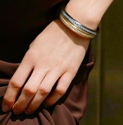 BG630G B.Tiff Gold Eternity 30 Adjustable Bangle Cuff
